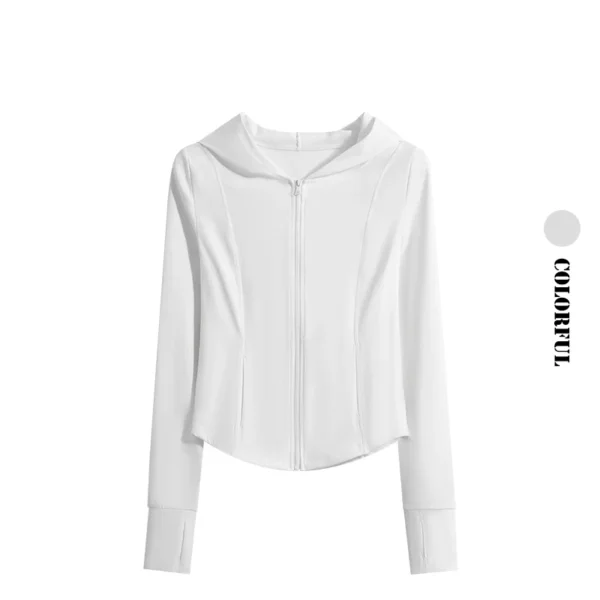 kf-S005e3729a8c24eebbaa4feb17aa0966bw Drur jaquetas femininas esporte superior manga longa zíper com capuz camisa de yoga com bolsos jogger correndo jaqueta esportiva feminina yogawear