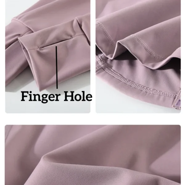 kf-S2e99b21440ac48a0bcea10384a4b13ffK Drur jaquetas femininas esporte superior manga longa zíper com capuz camisa de yoga com bolsos jogger correndo jaqueta esportiva feminina yogawear