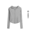 kf-S4f66c01c130741efa60cc3e64d902688t Drur jaquetas femininas esporte superior manga longa zíper com capuz camisa de yoga com bolsos jogger correndo jaqueta esportiva feminina yogawear