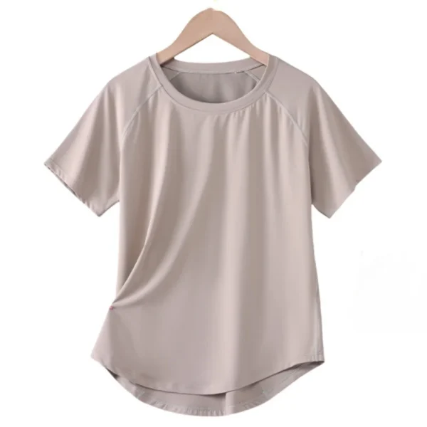 kf-S5002c4033db74e3b871efa3e4706c4ba4 Drur mulheres esportes camiseta manga curta secagem rápida solta camisa de compressão feminino verão fitness moletom correndo ginásio topos novo