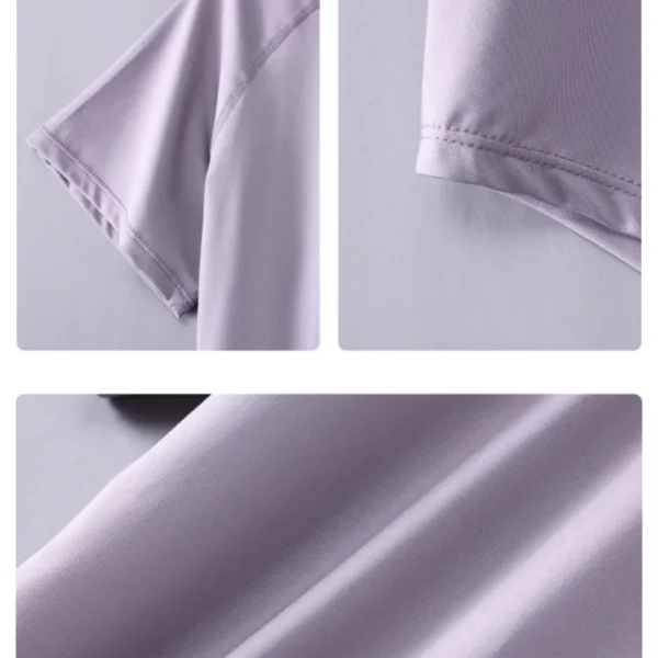 kf-S5661447235274a728bca3930c2cf420a4 Drur mulheres esportes camiseta manga curta secagem rápida solta camisa de compressão feminino verão fitness moletom correndo ginásio topos novo