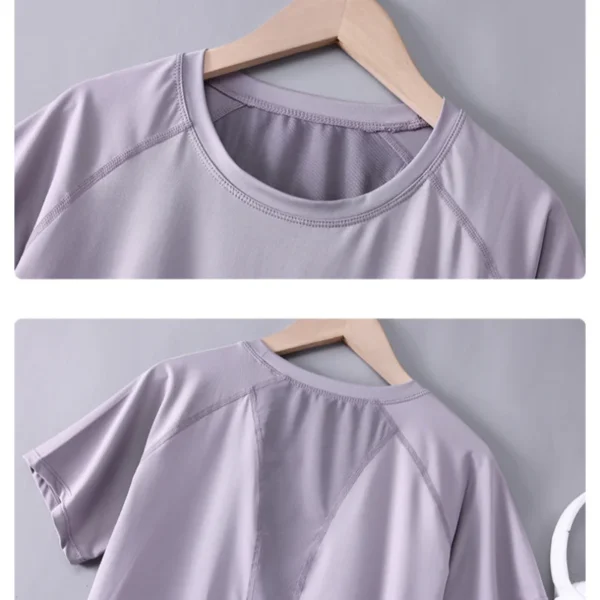 kf-Sd7c787b702644ca6a7858f7fa3e17ac8B Drur mulheres esportes camiseta manga curta secagem rápida solta camisa de compressão feminino verão fitness moletom correndo ginásio topos novo