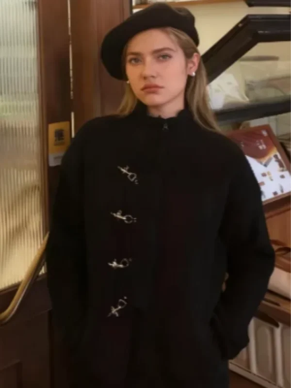 Mulheres vintage sólido jaqueta de couro do plutônio manga longa gola com zíper casaco moda bolso outwears 2025 novo feminino streetwears