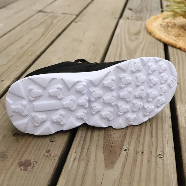 Tênis feminino sapatos casuais moda respirável andando malha sapatos planos feminino tenis feminino branco senhoras sapatos esportivos