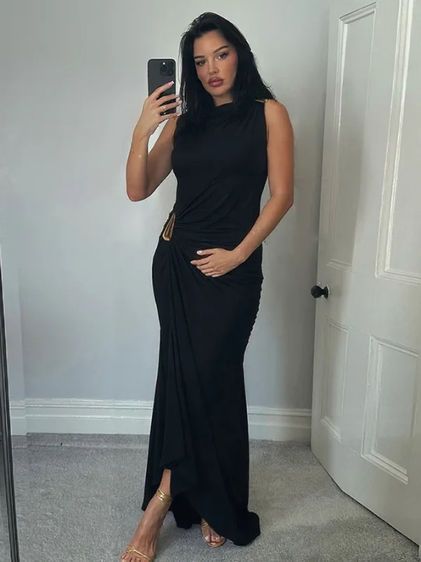 kf-Sb326337104e14185a6e086bc099b0b444 Sisterlinda sólido fino ajuste cinto levantar os quadris maxi vestido feminino sexy popular corpo-shaping vestidos menina festival festa bodycon